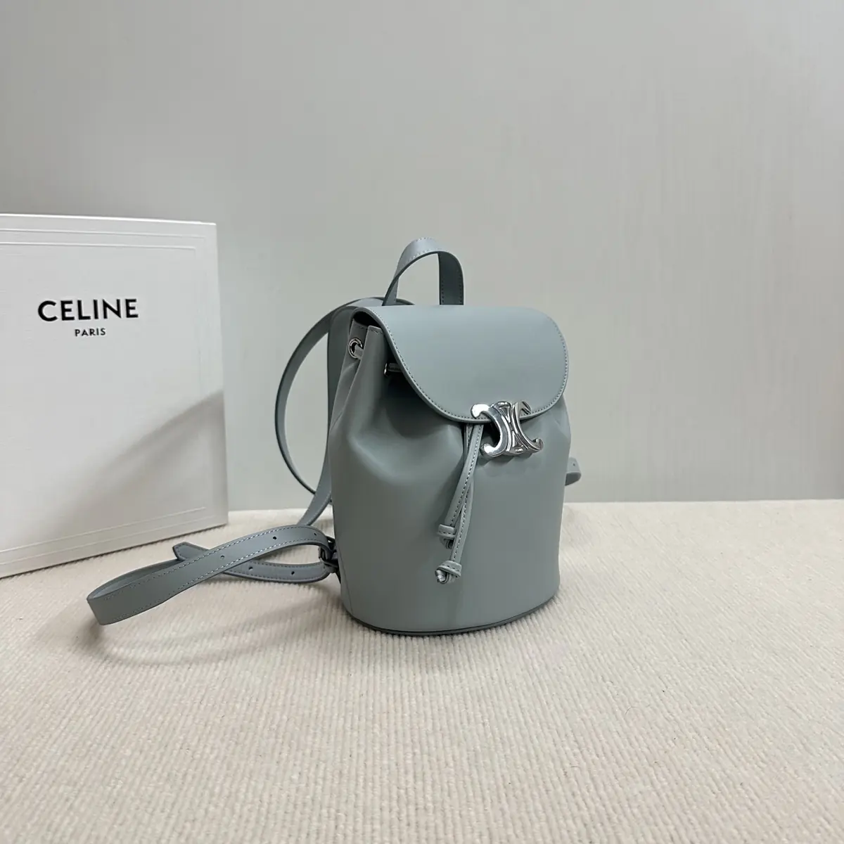 Celine Style Leather Backpack Lookbook Reference image 3