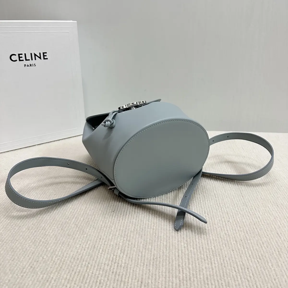 Celine Style Leather Backpack Lookbook Reference image 4