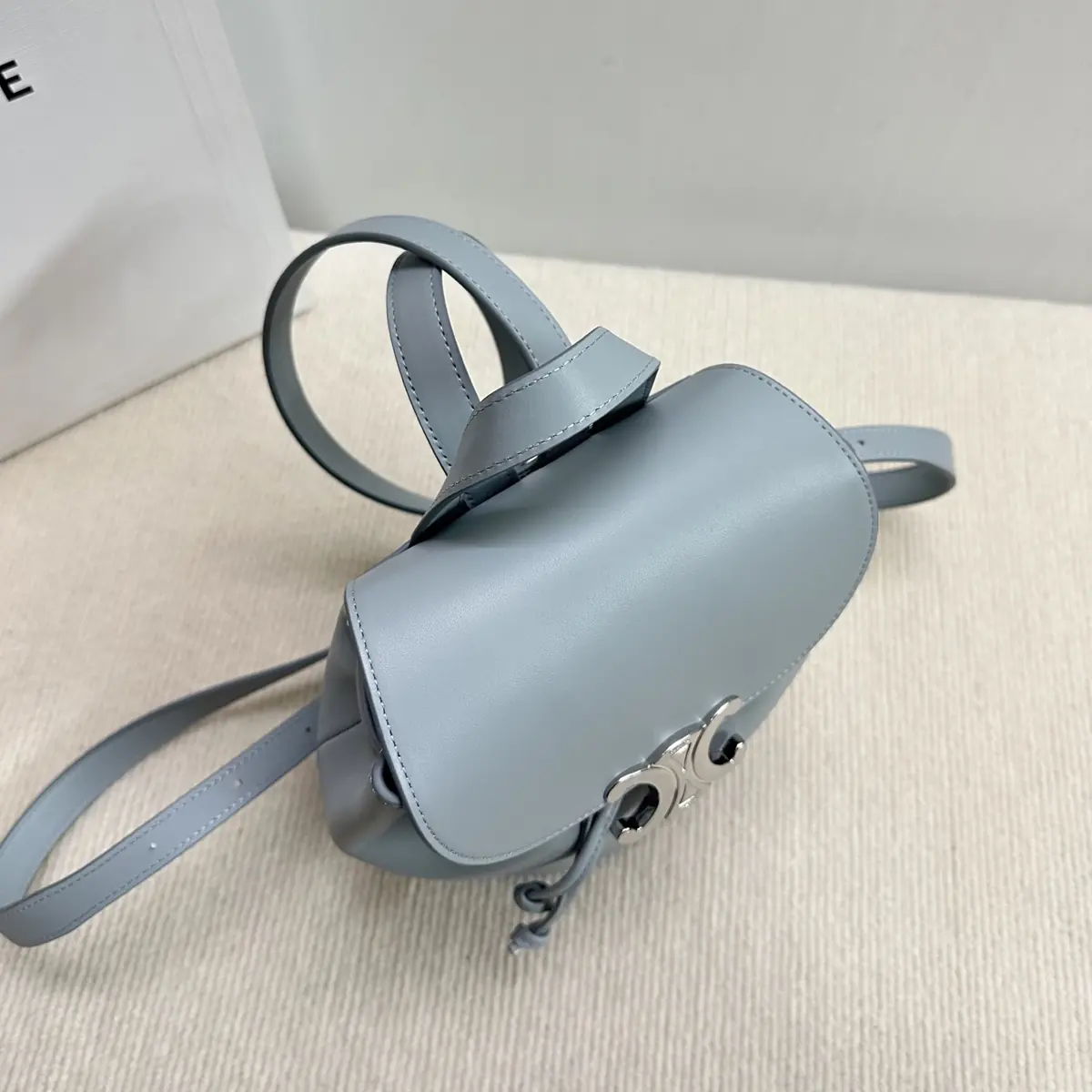Celine Style Leather Backpack Lookbook Reference image 5