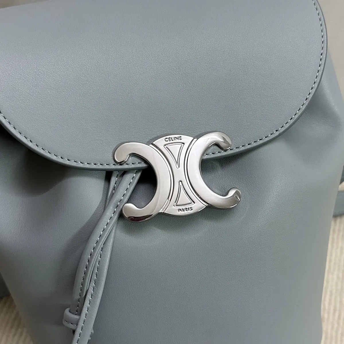 Celine Style Leather Backpack Lookbook Reference image 6