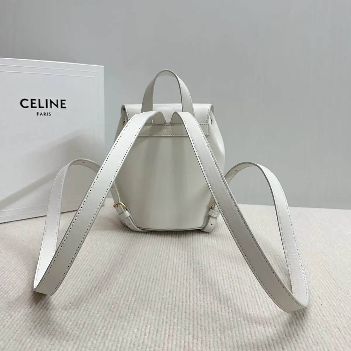 Celine Style Leather Backpack Lookbook Reference image 2