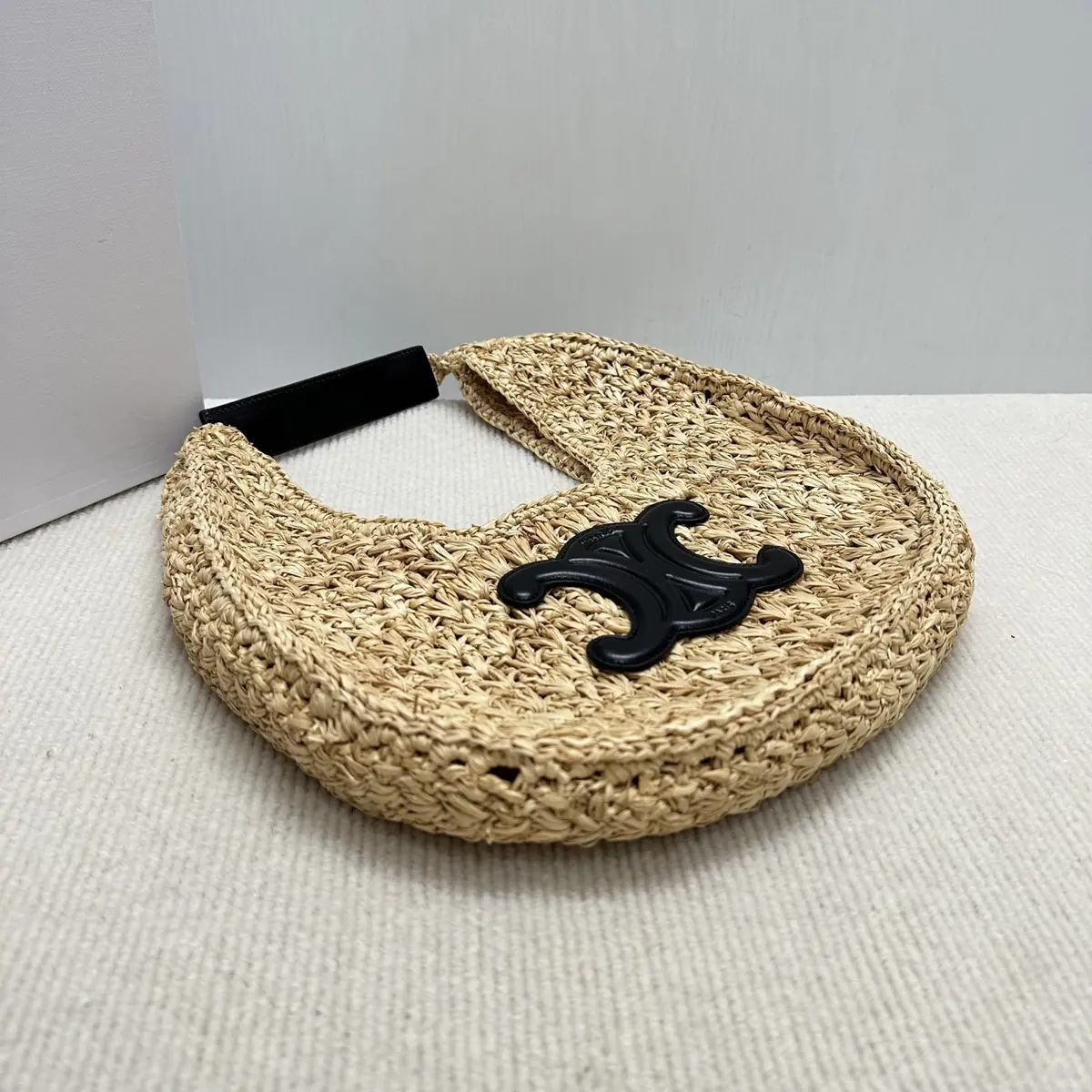 Celine Style Leather Hobo Bag Lookbook Reference image 3