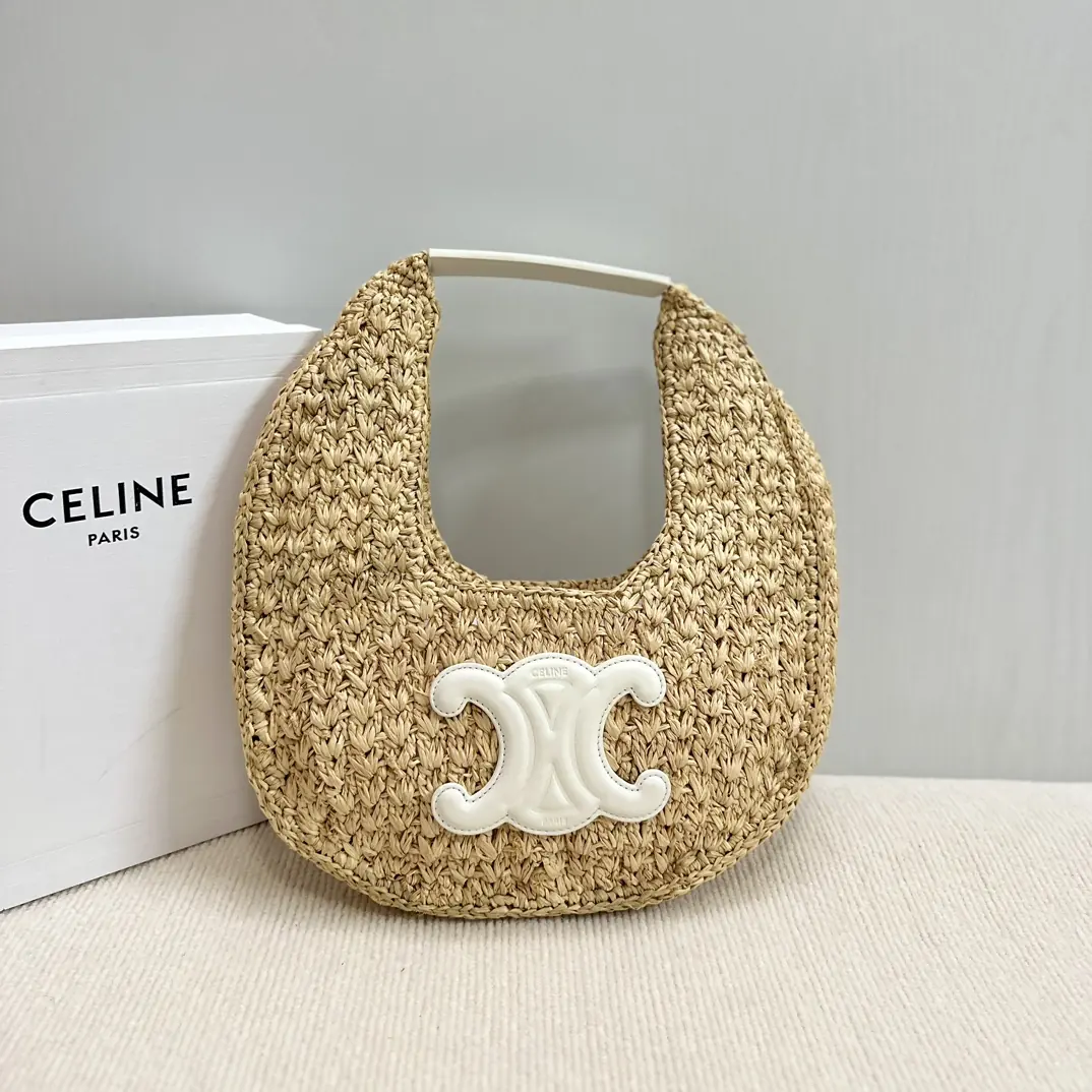 Celine Style Leather Hobo Bag Lookbook Reference image 1