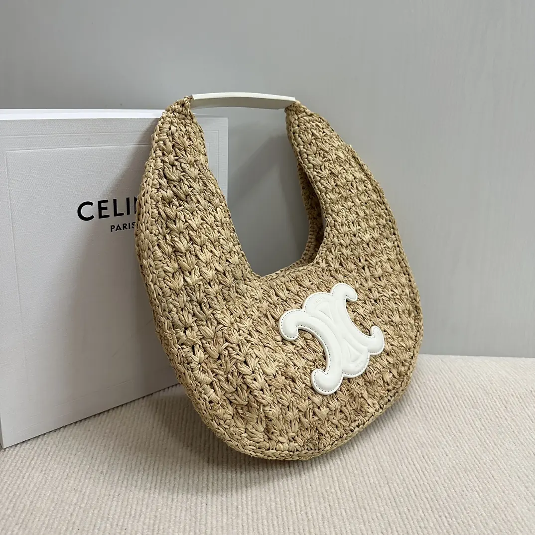 Celine Style Leather Hobo Bag Lookbook Reference image 2