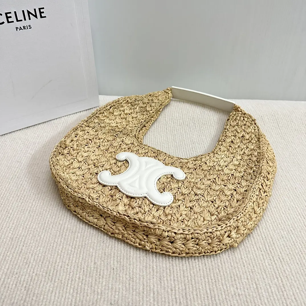 Celine Style Leather Hobo Bag Lookbook Reference image 4
