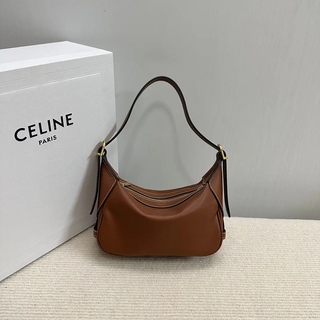 Celine Style Leather Shoulder Bag Lookbook Reference image 1