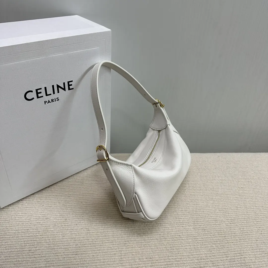 Celine Style Leather Shoulder Bag Lookbook Reference image 3