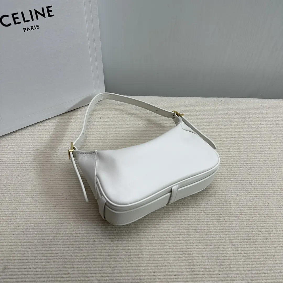 Celine Style Leather Shoulder Bag Lookbook Reference image 6