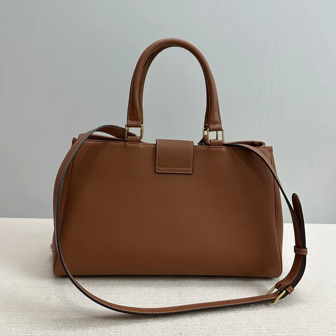 Celine Style Leather Shoulder Bag Lookbook Reference image 2