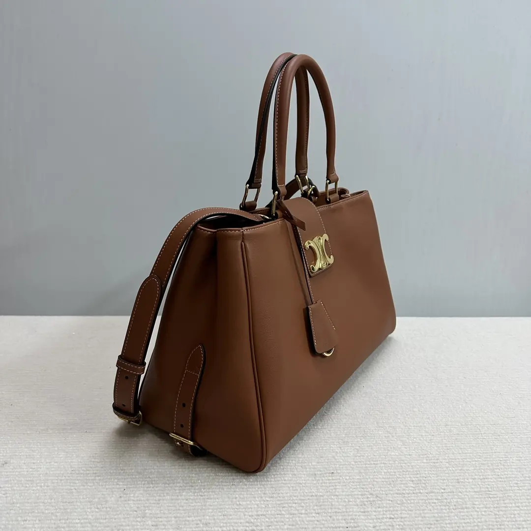 Celine Style Leather Shoulder Bag Lookbook Reference image 3