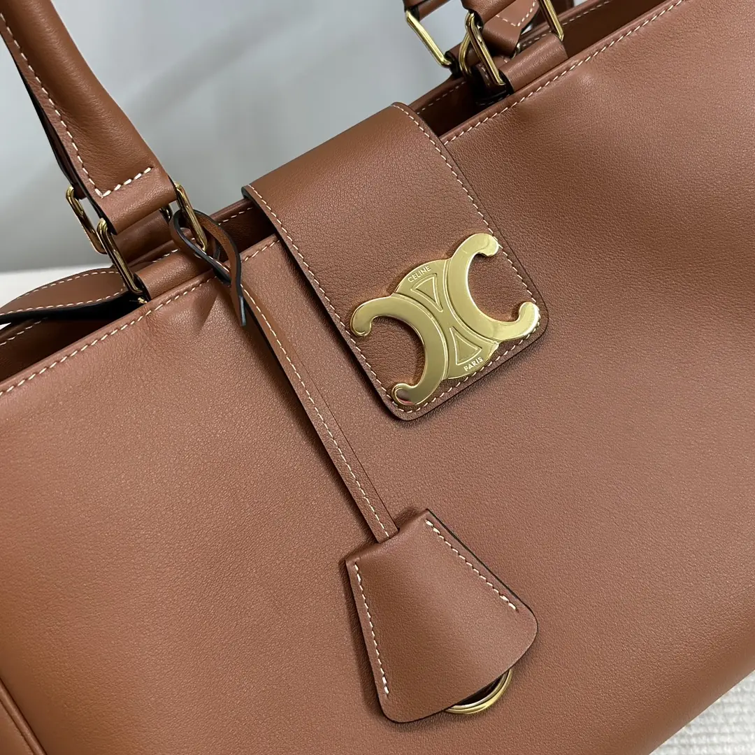 Celine Style Leather Shoulder Bag Lookbook Reference image 5