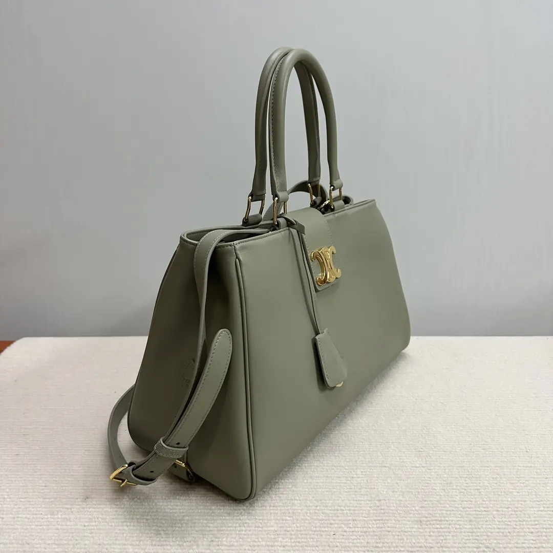 Celine Style Leather Shoulder Bag Lookbook Reference image 2