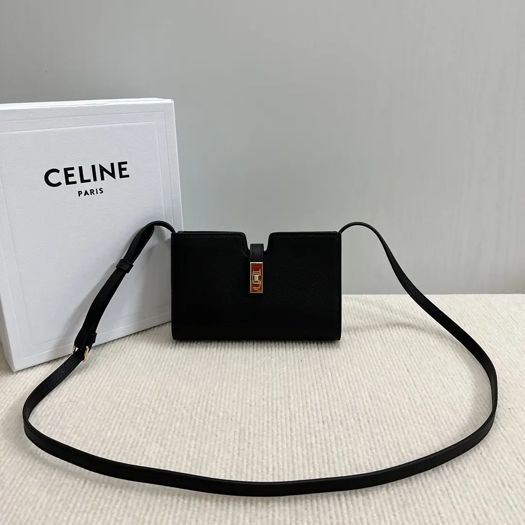 Celine Style Leather Shoulder Bag Lookbook Reference image 1