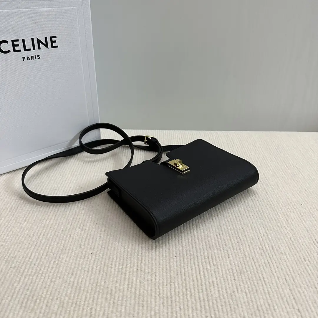 Celine Style Leather Shoulder Bag Lookbook Reference image 4