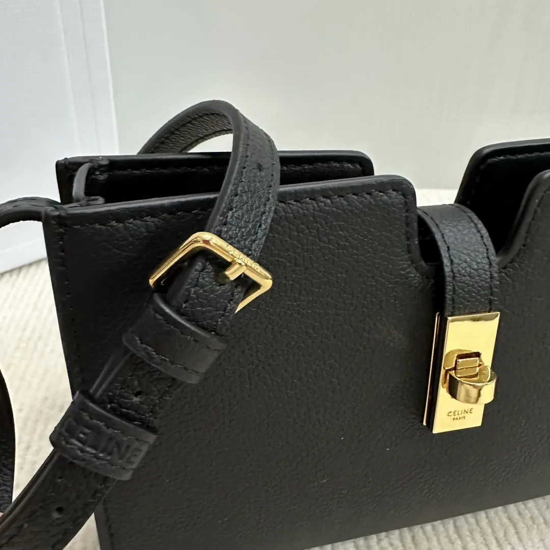 Celine Style Leather Shoulder Bag Lookbook Reference image 6