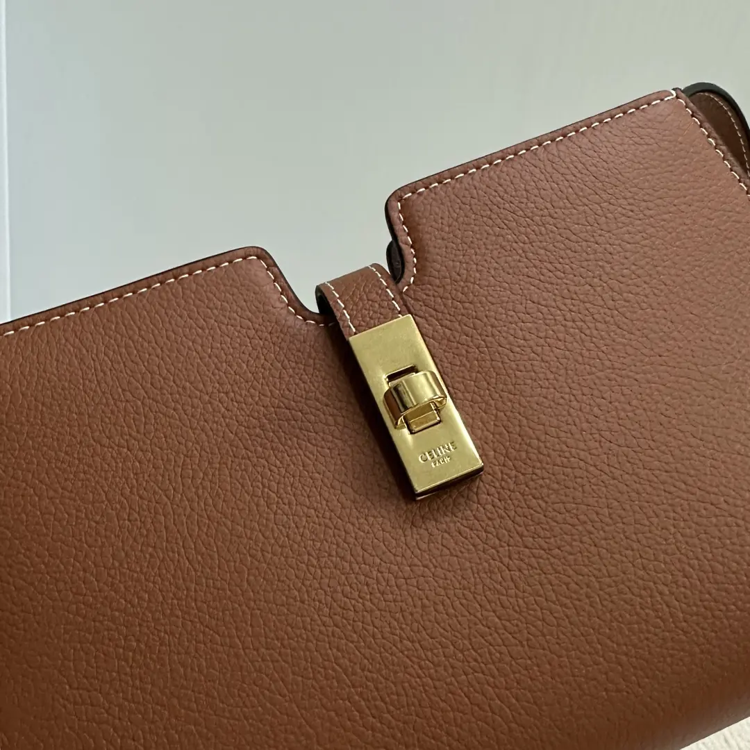 Celine Style Leather Shoulder Bag Lookbook Reference image 5