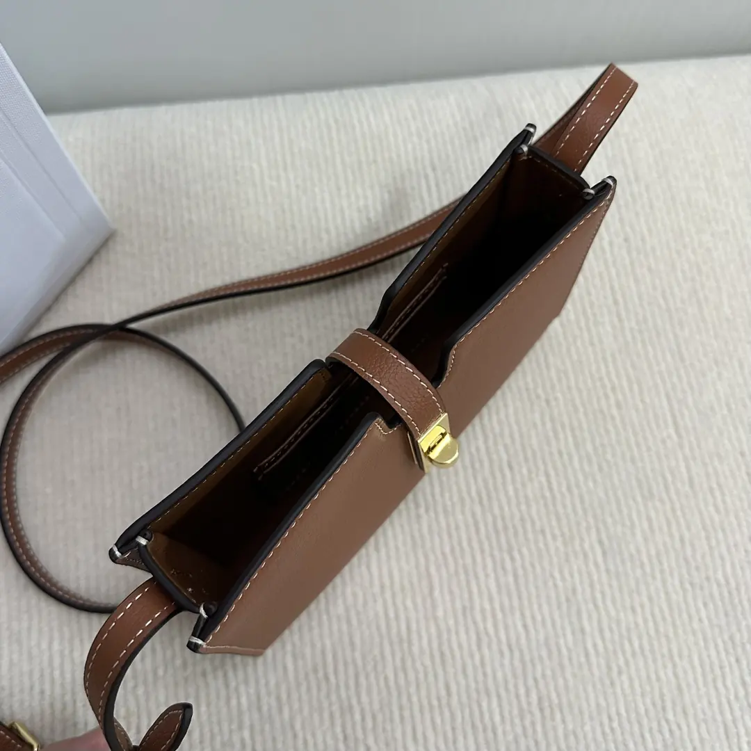 Celine Style Leather Shoulder Bag Lookbook Reference image 6