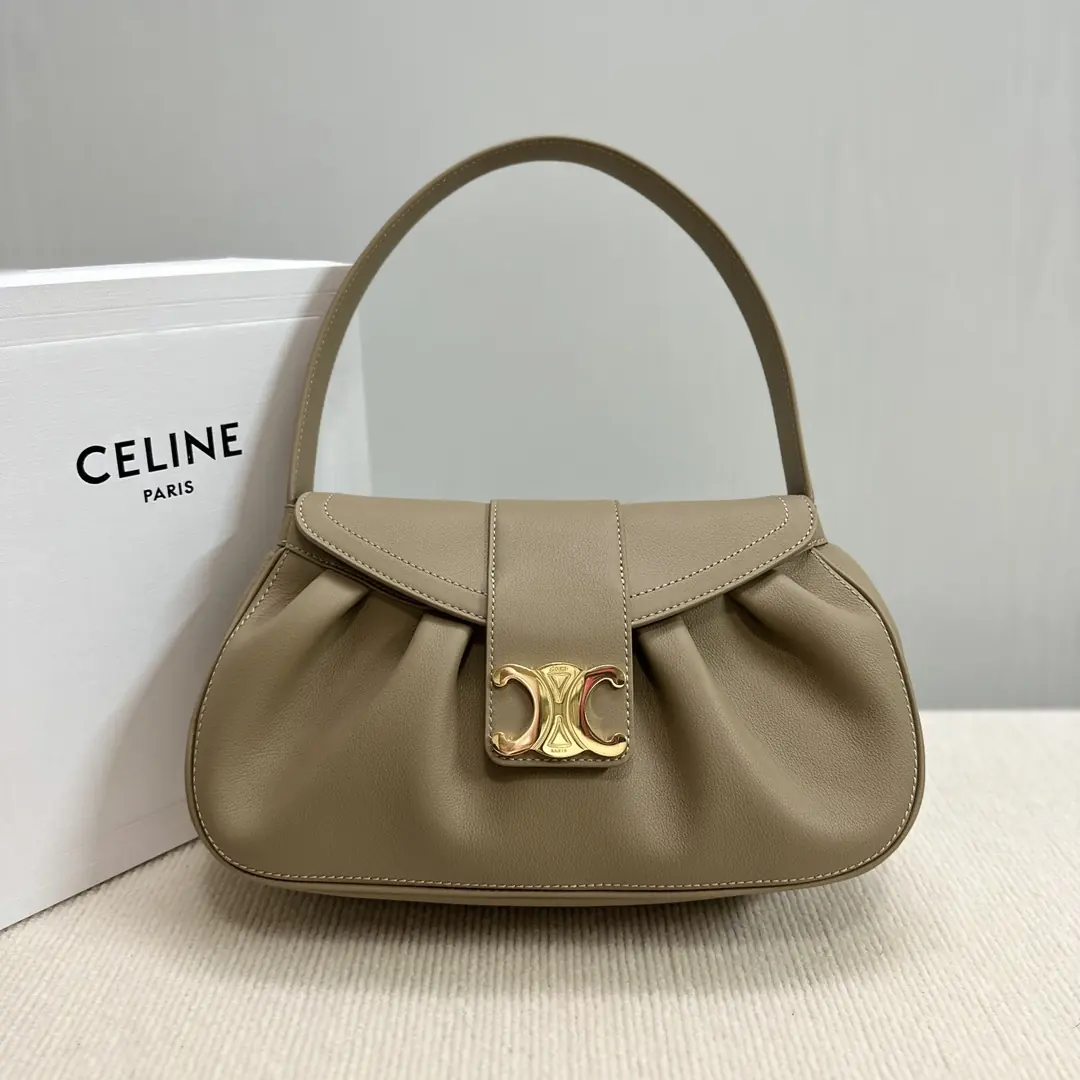 Celine Style Leather Top Handle Bag Lookbook Reference image 1