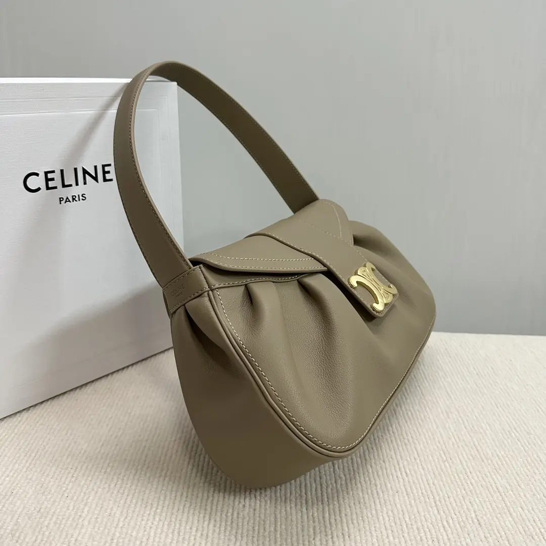 Celine Style Leather Top Handle Bag Lookbook Reference image 2