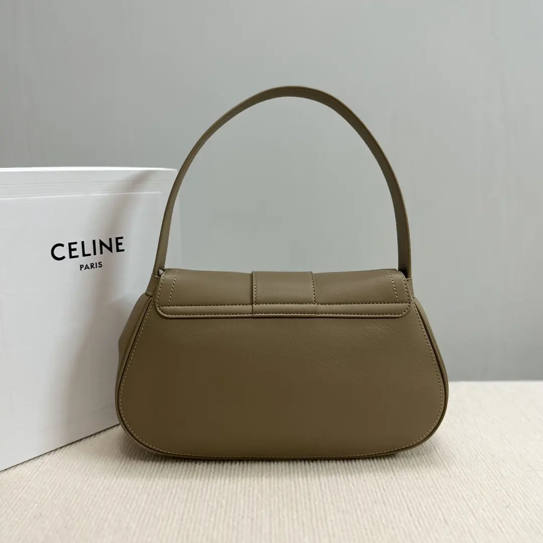 Celine Style Leather Top Handle Bag Lookbook Reference image 3