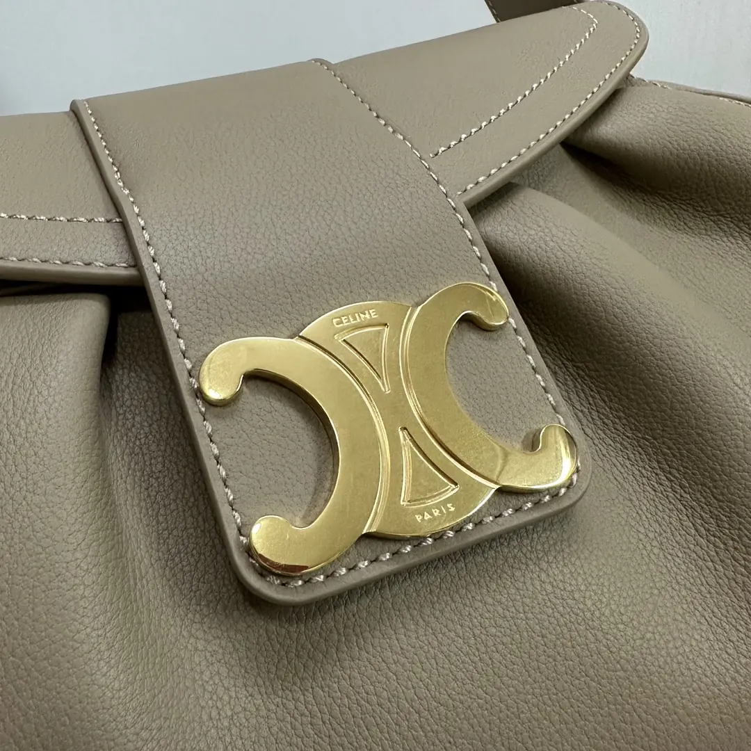 Celine Style Leather Top Handle Bag Lookbook Reference image 5
