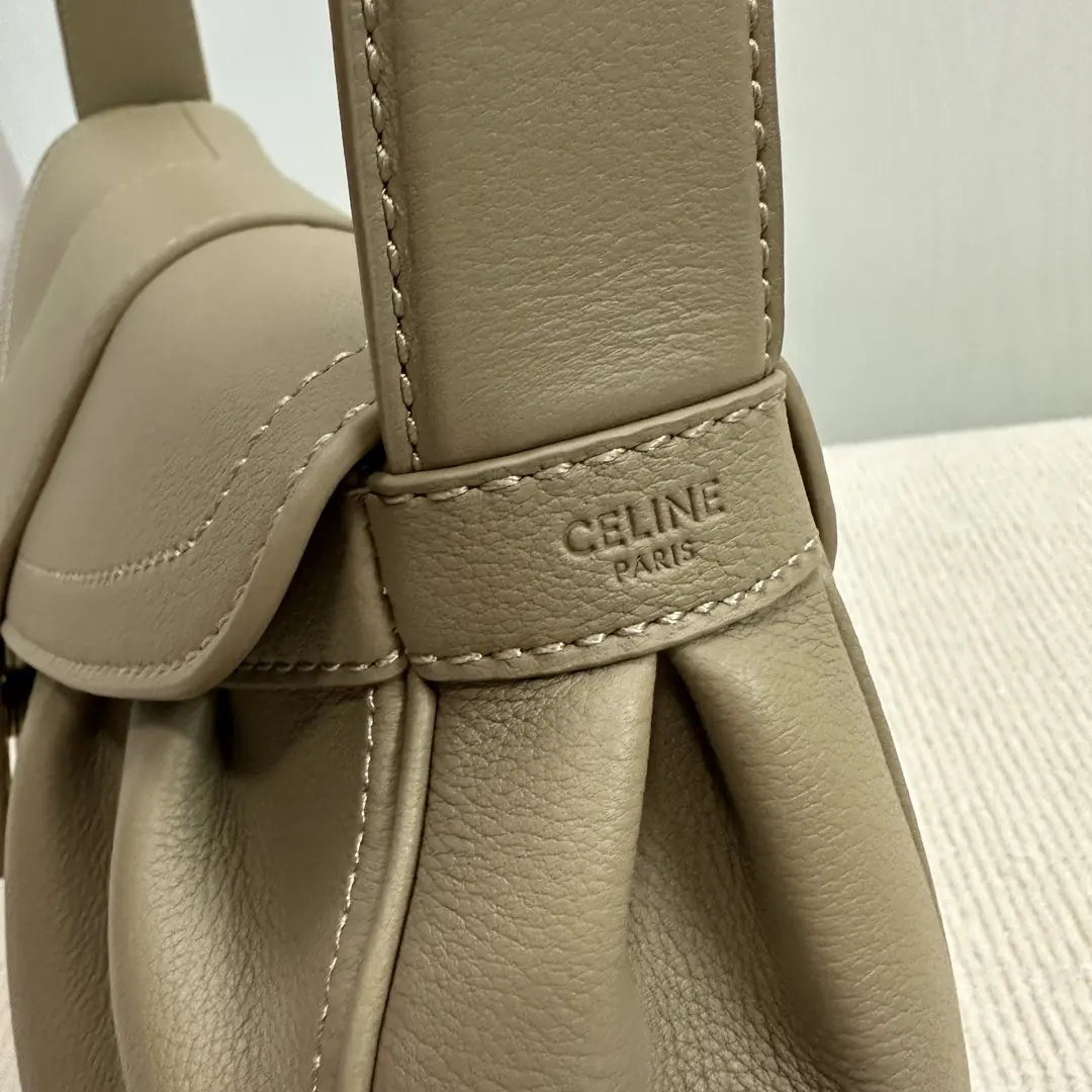 Celine Style Leather Top Handle Bag Lookbook Reference image 6