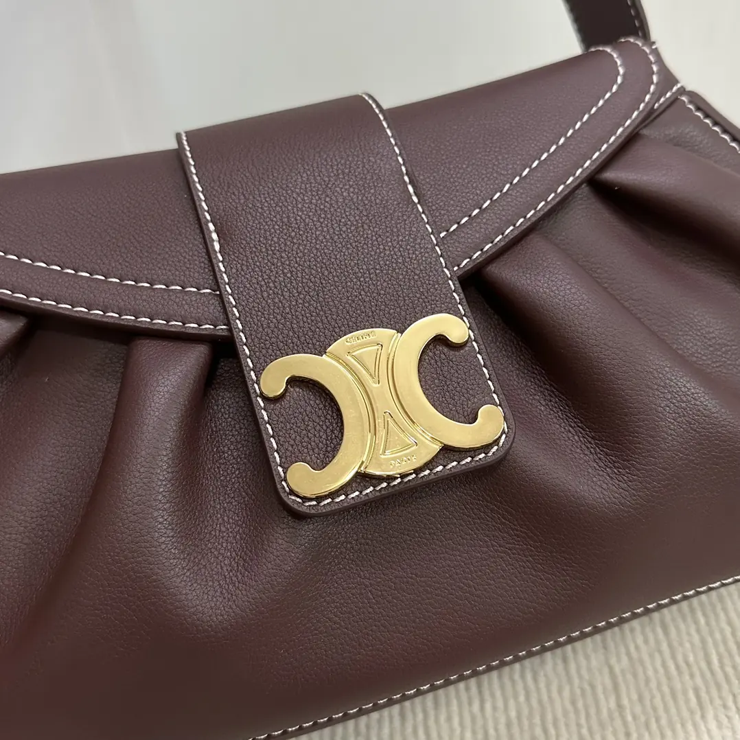 Celine Style Leather Top Handle Bag Lookbook Reference image 4