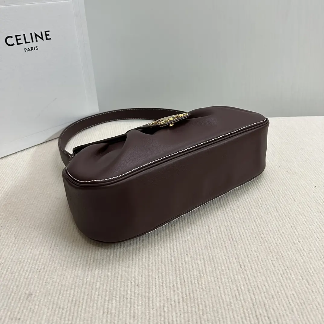Celine Style Leather Top Handle Bag Lookbook Reference image 5