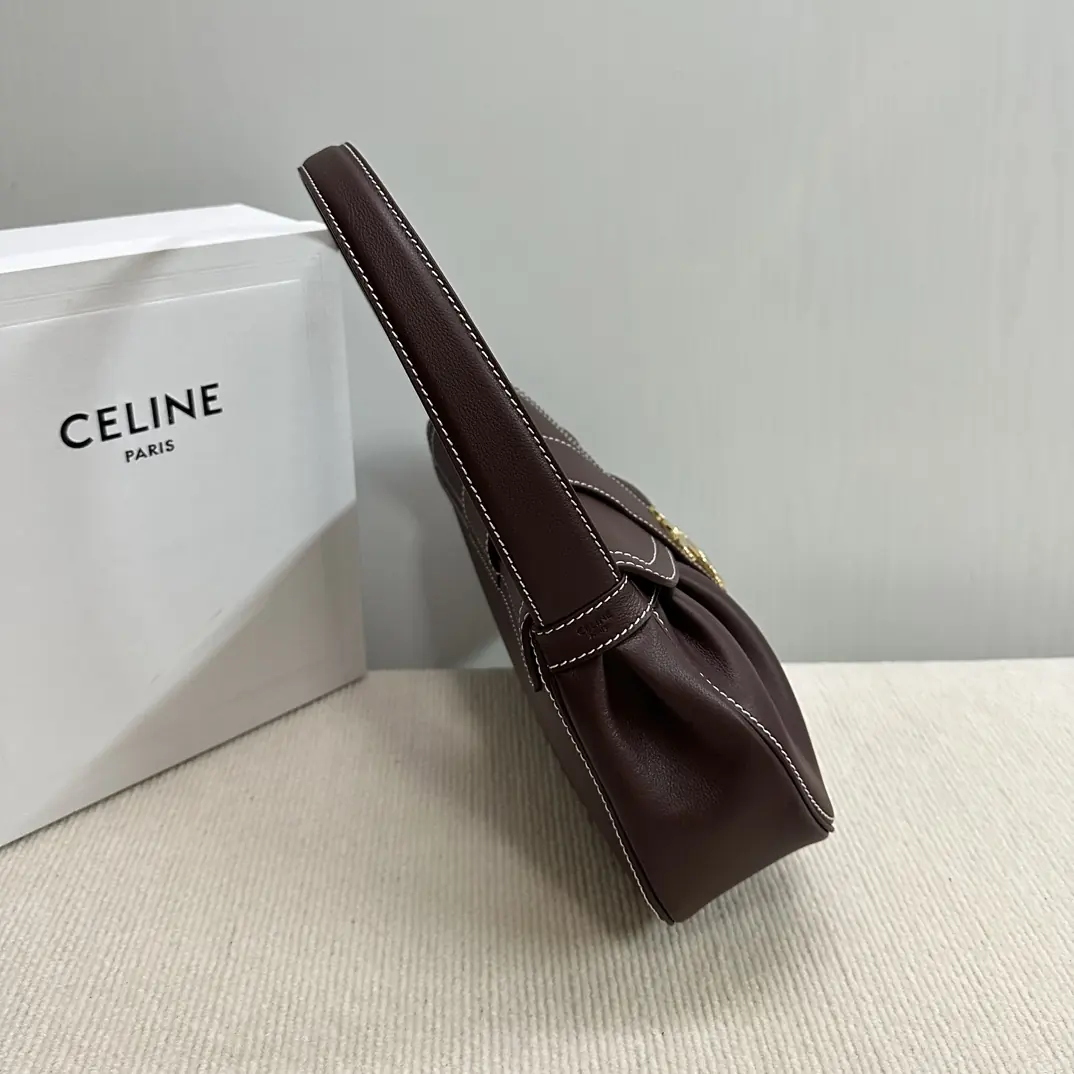 Celine Style Leather Top Handle Bag Lookbook Reference image 6