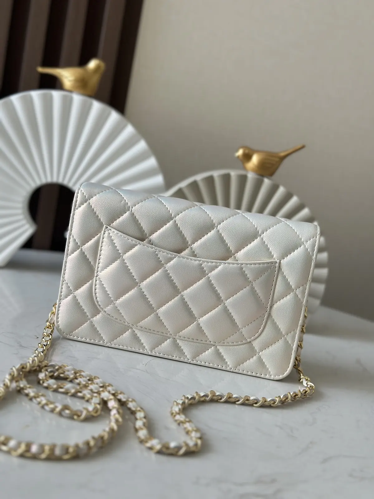 Chanel Style Beige Leather Wallet Lookbook Reference image 4