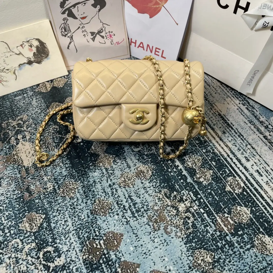 Chanel Style Beige Shoulder Bag Lookbook Reference image 1