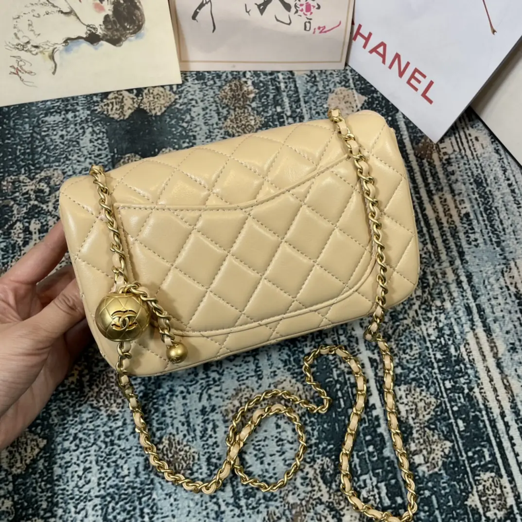 Chanel Style Beige Shoulder Bag Lookbook Reference image 4