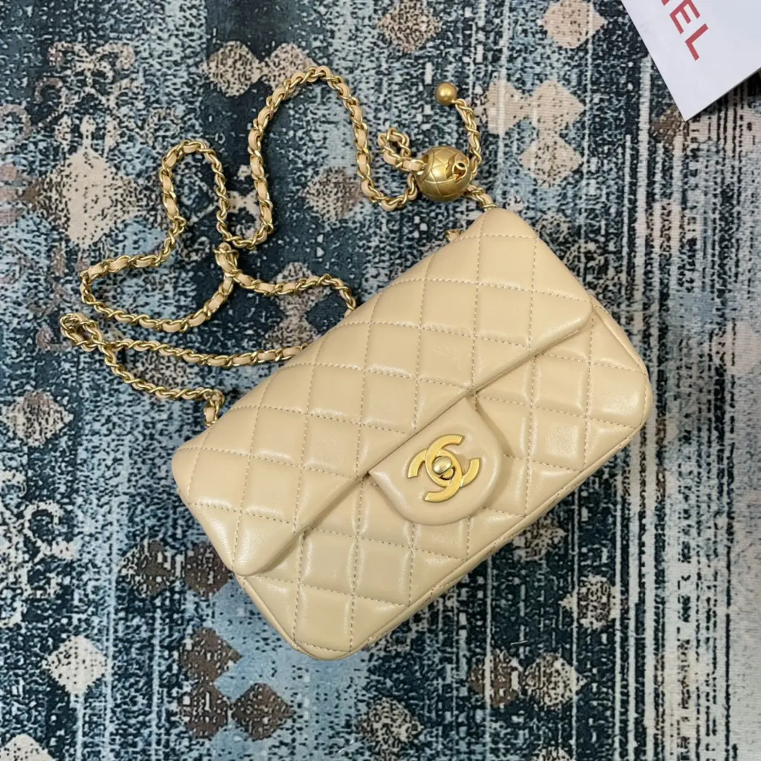 Chanel Style Beige Shoulder Bag Lookbook Reference image 5
