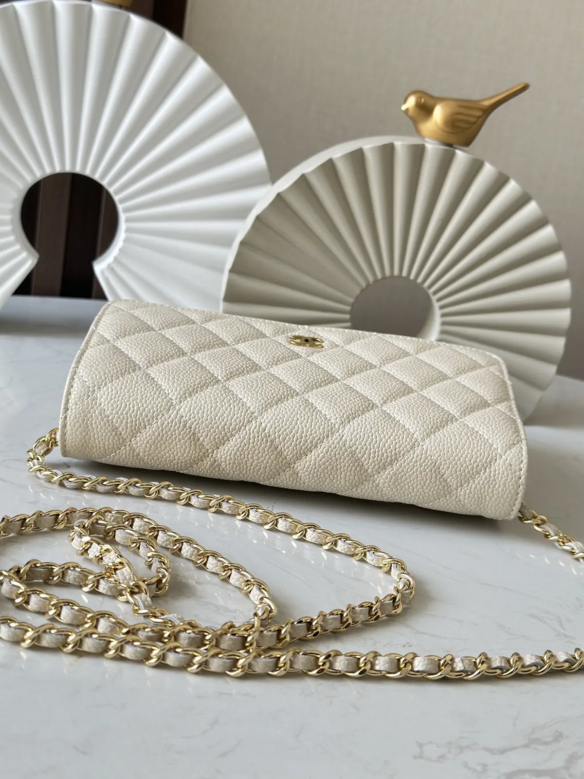 Chanel Style Beige Wallet Lookbook Reference image 3