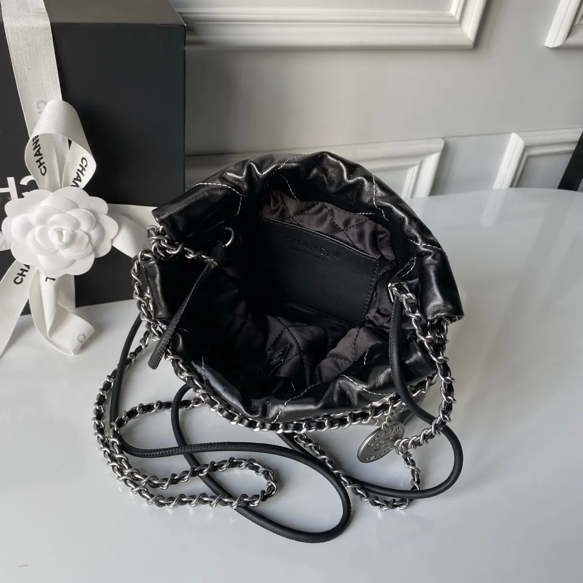 Chanel Style Black Bag Bags Bag detail image 7 from source 764366