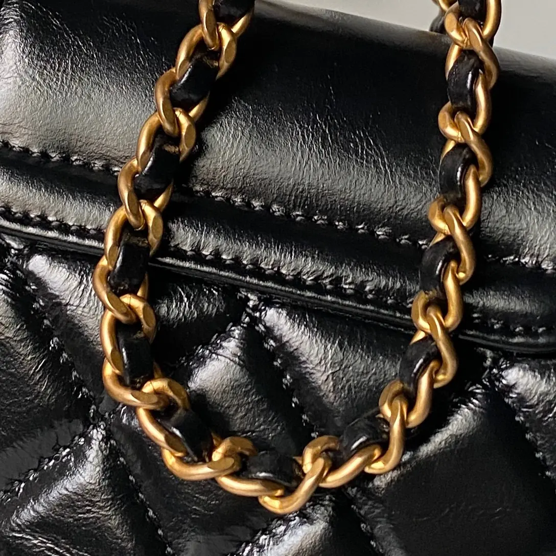 Chanel Style Black Bag Lookbook Reference image 4