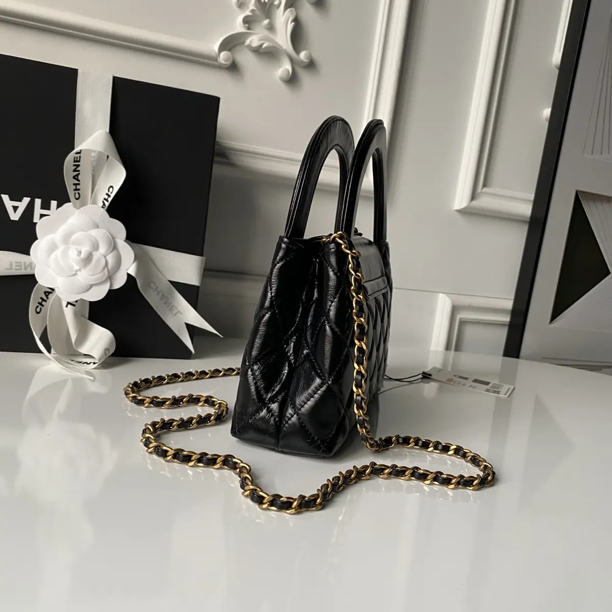 Chanel Style Black Bag Lookbook Reference image 6
