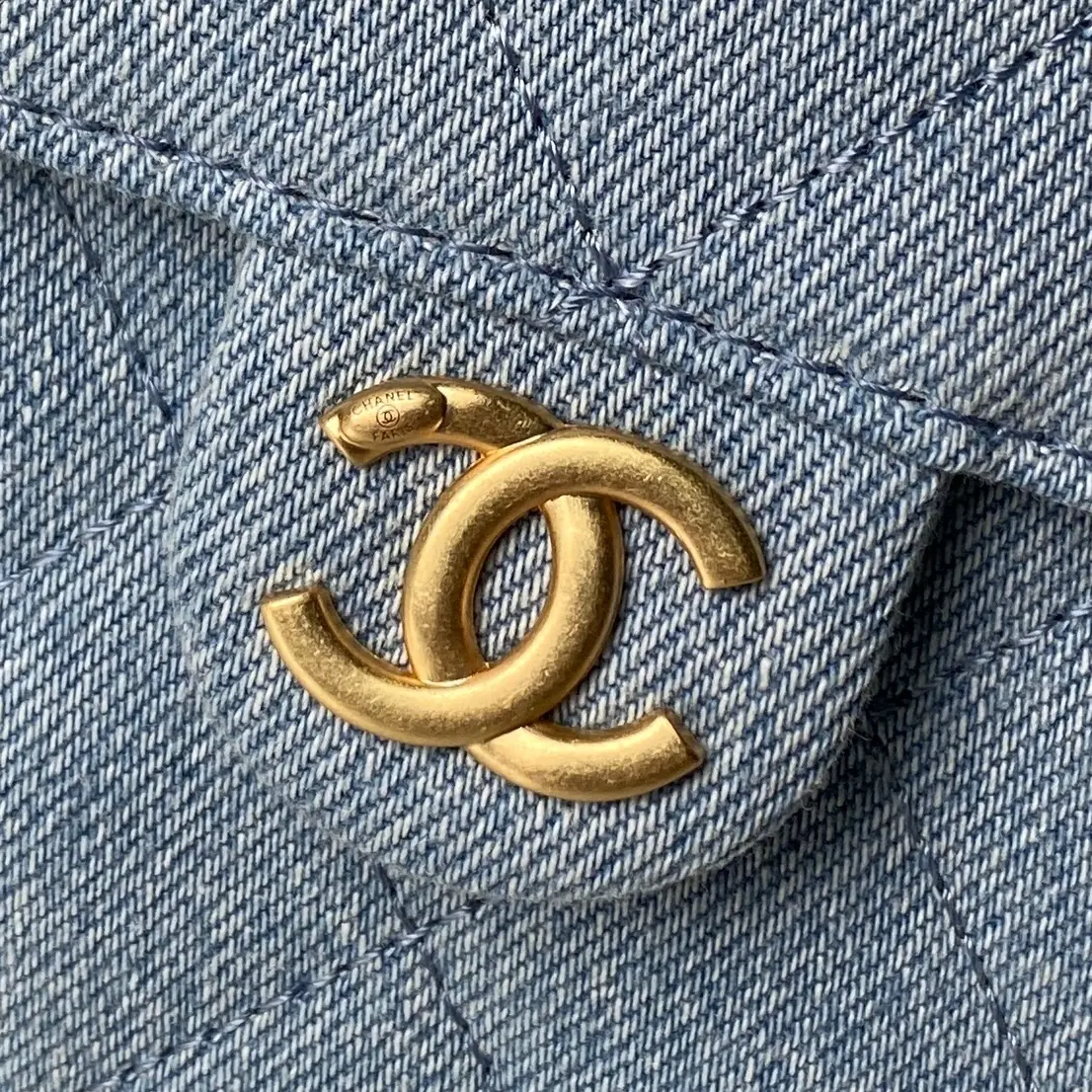 Chanel Style Black Denim Shoulder Bag Lookbook Reference image 4