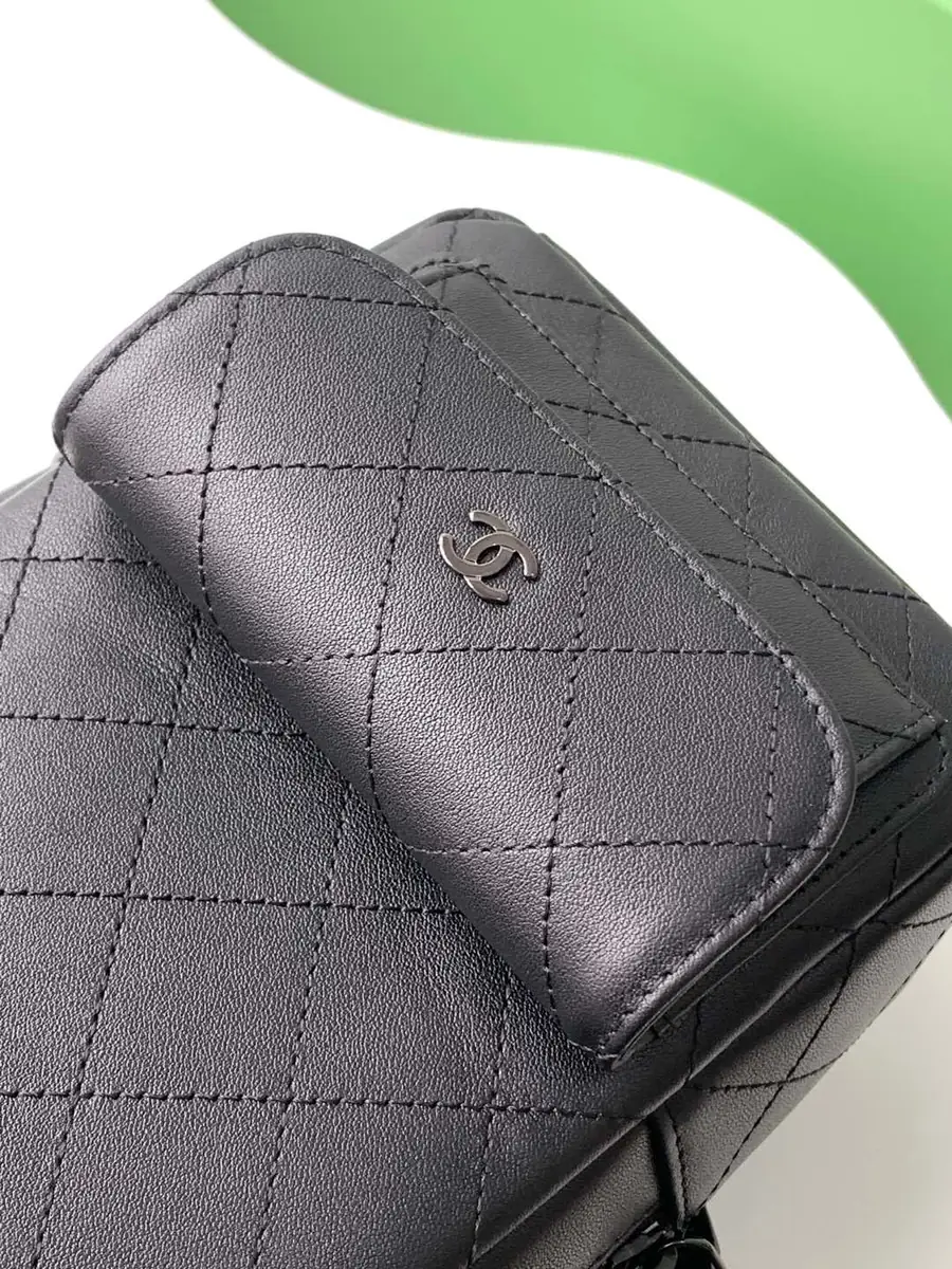 Chanel Style Black Leather Backpack Bags Backpack detail image 5 from source 764330