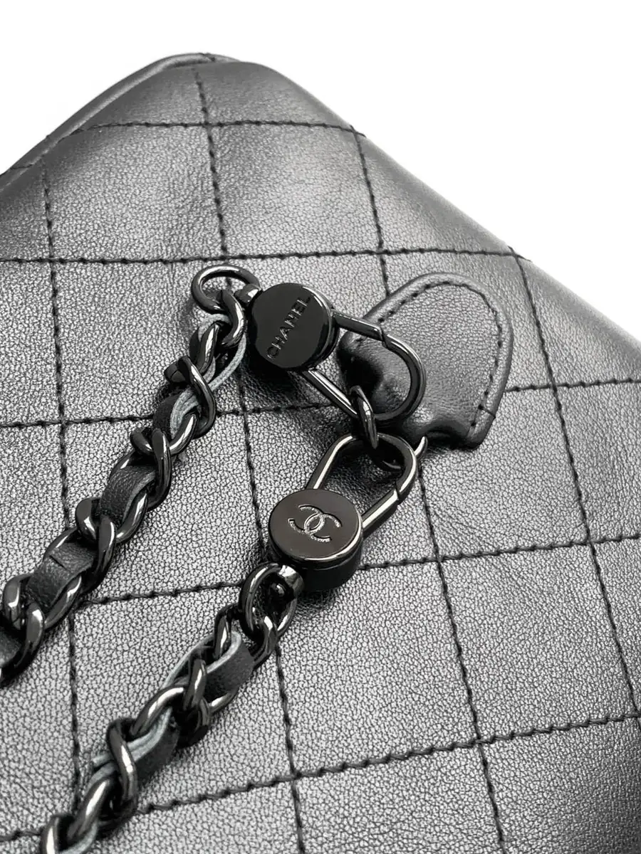 Chanel Style Black Leather Backpack Bags Backpack detail image 7 from source 764330