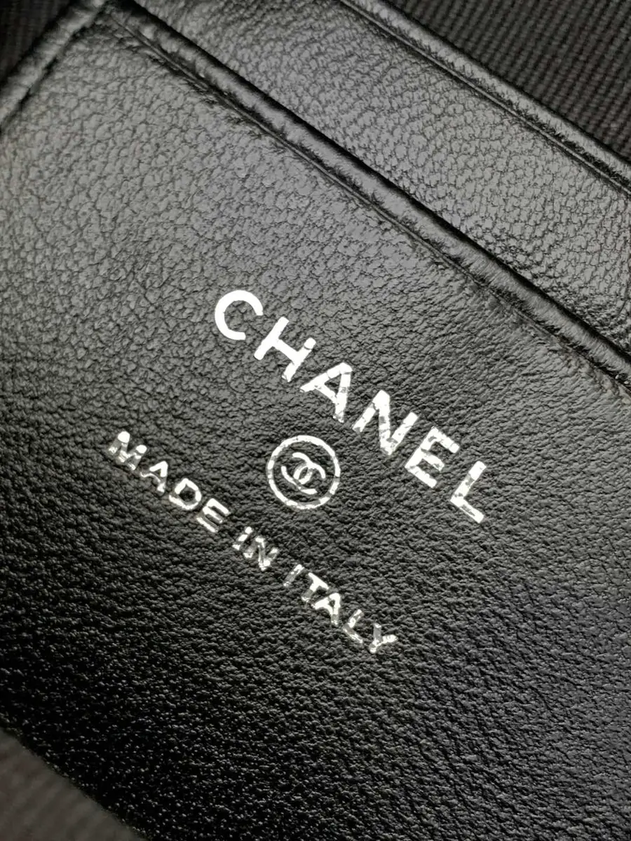 Chanel Style Black Leather Backpack Bags Backpack detail image 9 from source 764330