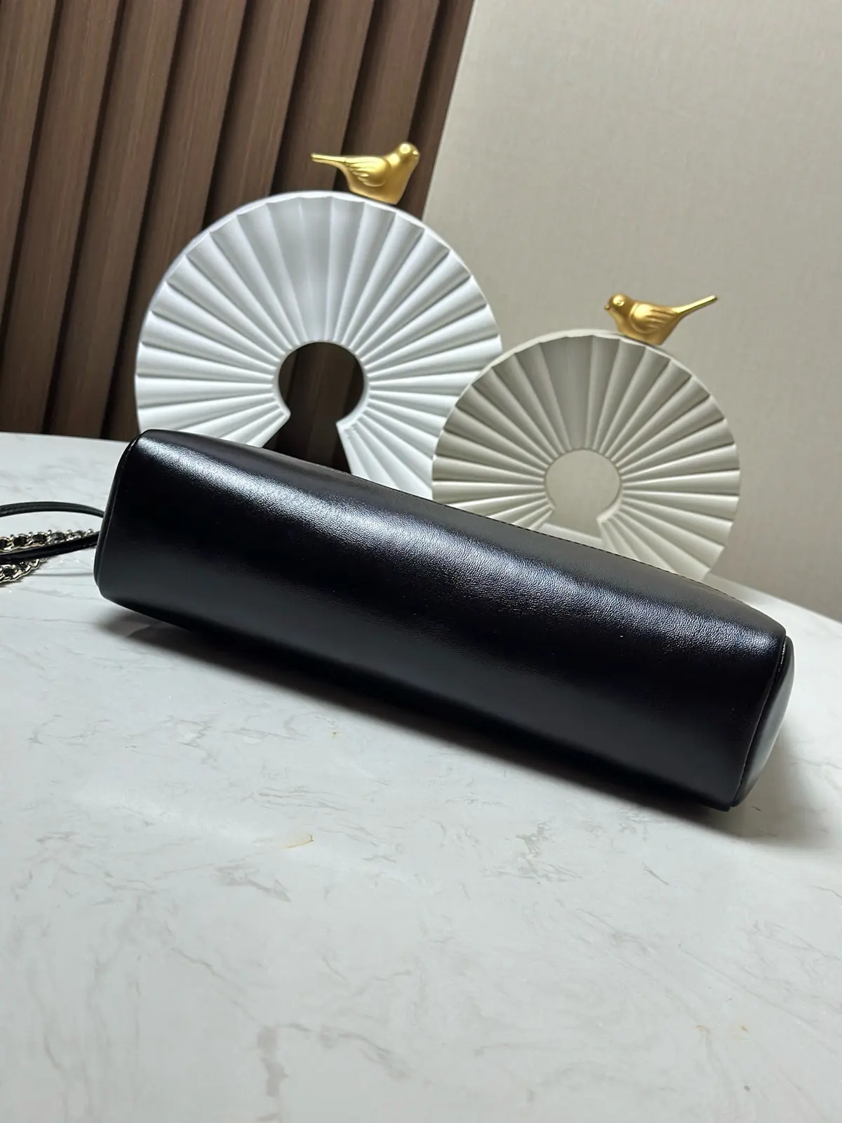 Chanel Style Black Leather Bag Lookbook Reference image 5