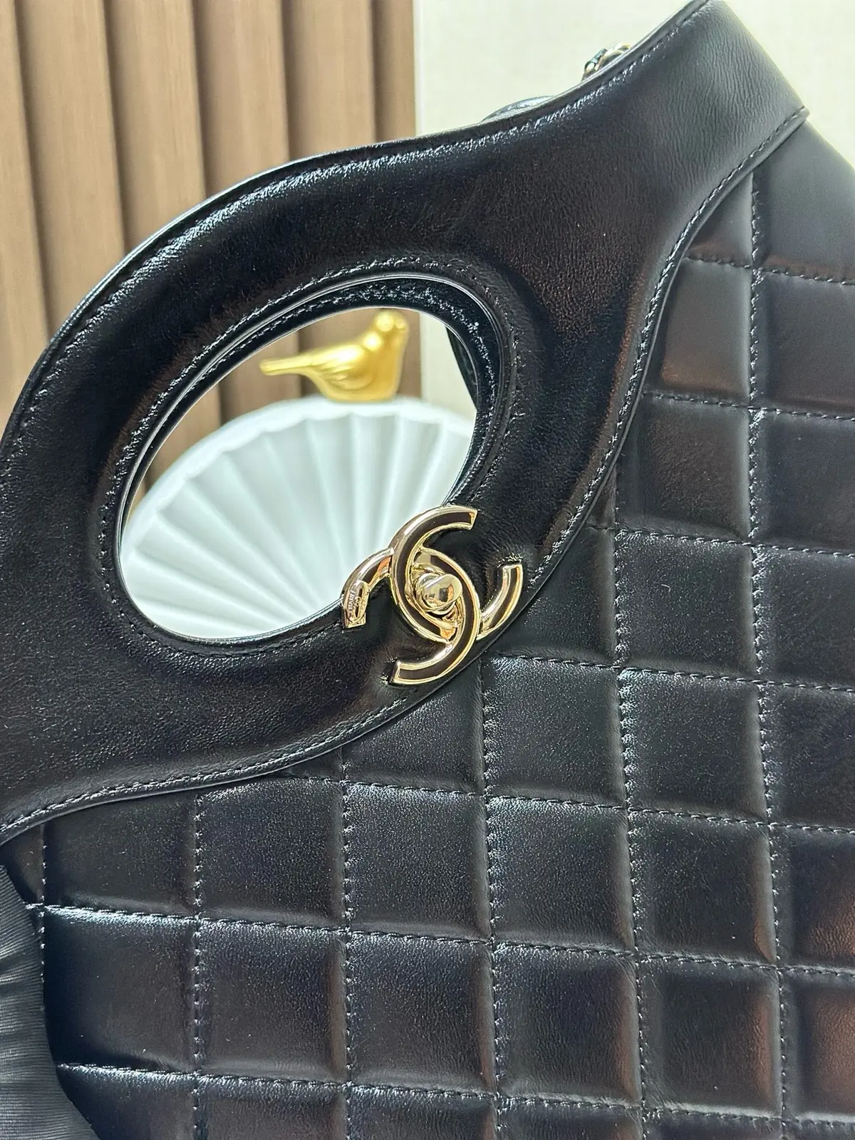 Chanel Style Black Leather Bag Lookbook Reference image 6