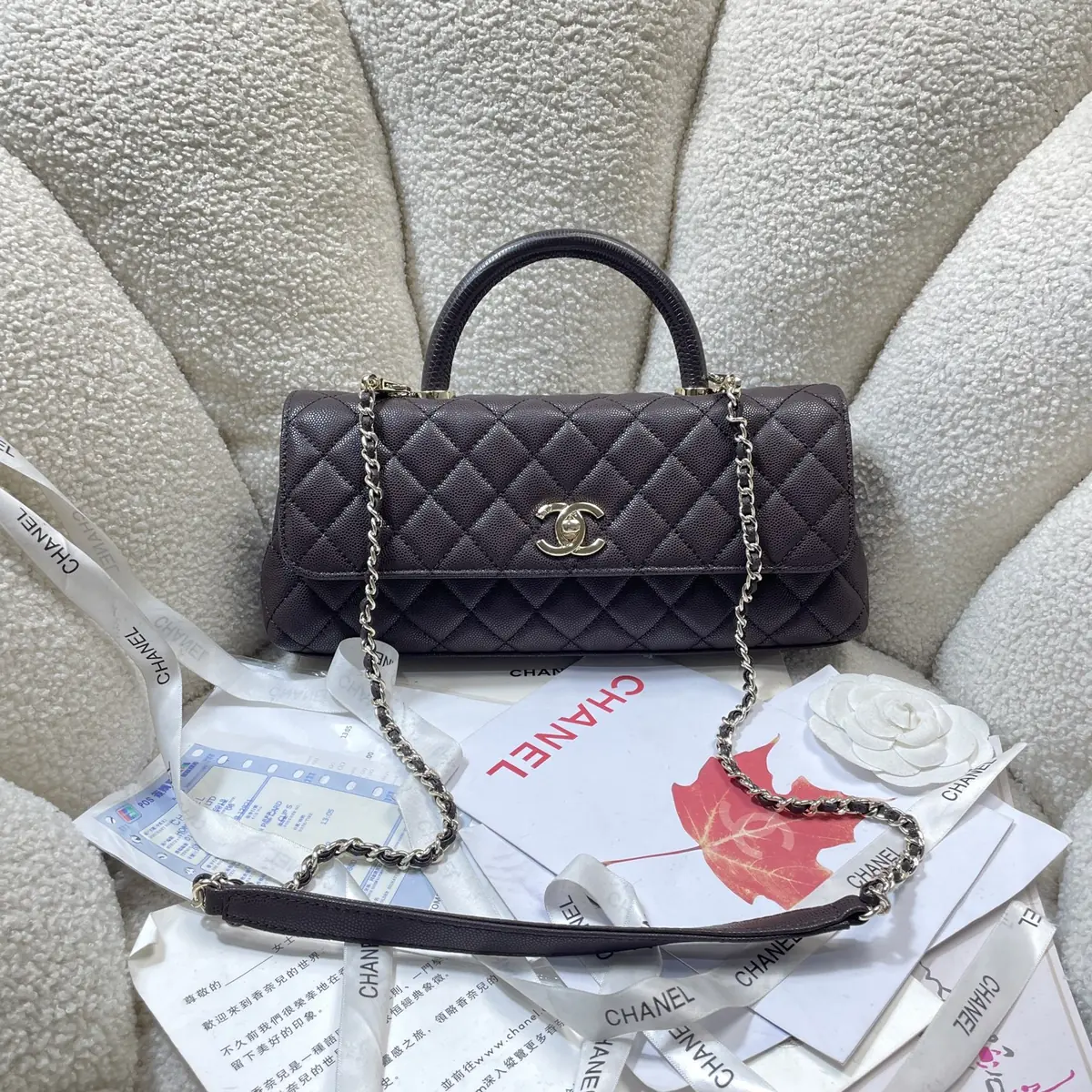 Chanel Style Black Leather Chain Bag Lookbook Reference image 1