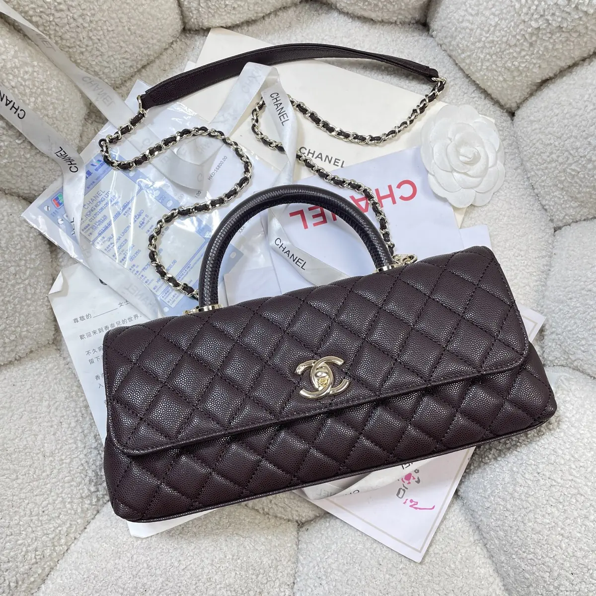 Chanel Style Black Leather Chain Bag Lookbook Reference image 5
