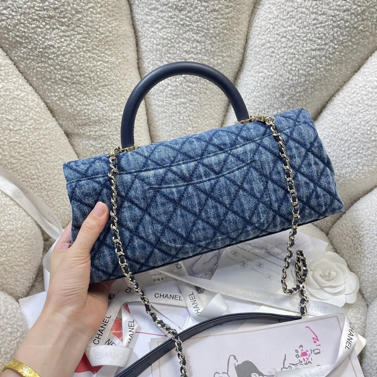 Chanel Style Black Leather Chain Bag Lookbook Reference image 4