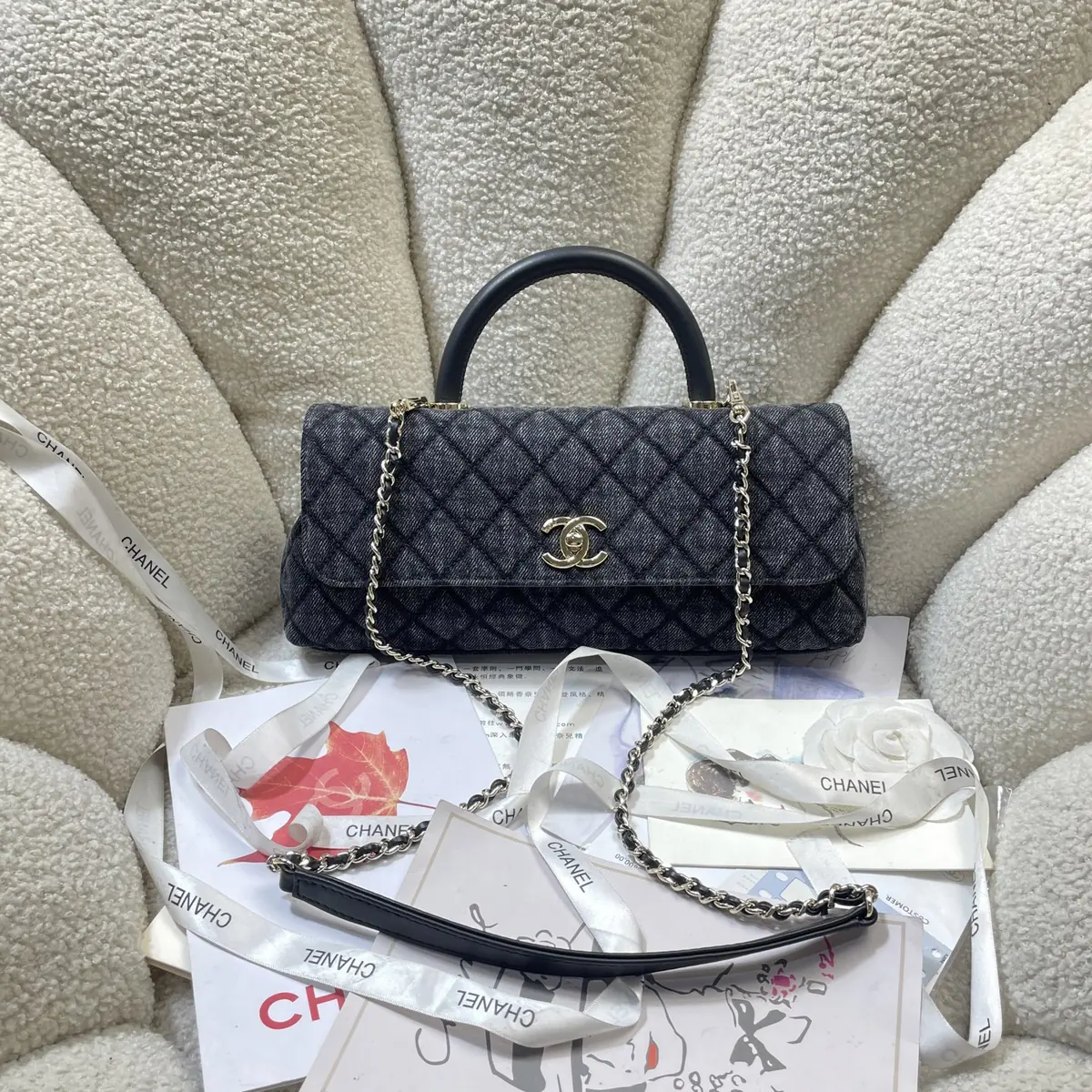 Chanel Style Black Leather Chain Bag Lookbook Reference image 1