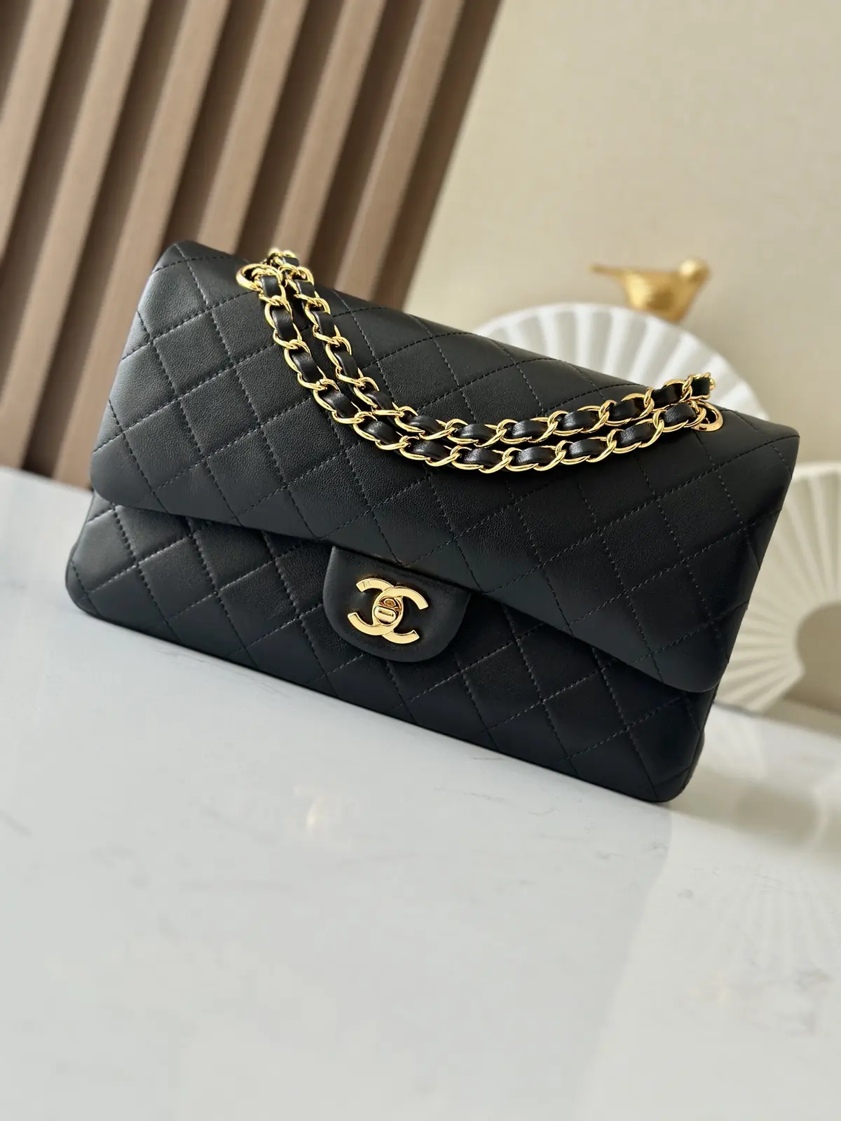 Chanel Style Black Leather Crossbody Bag Lookbook Reference image 1