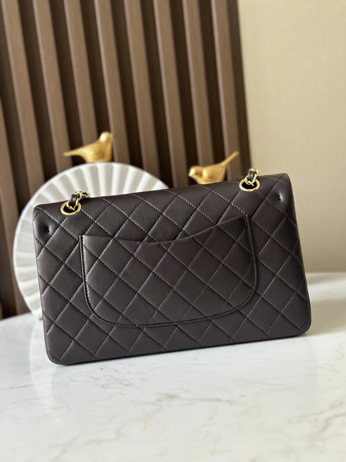 Chanel Style Black Leather Crossbody Bag Lookbook Reference image 4