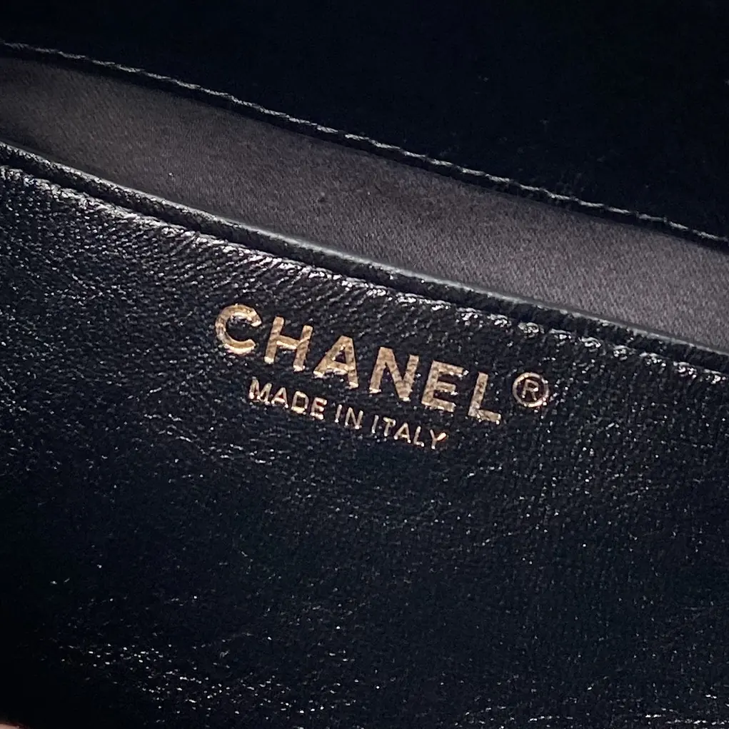Chanel Style Black Leather Hobo Bag Bags Hobo Bag detail image 8 from source 764385
